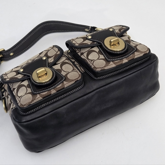 EXCELLENT COACH 65TH ANNIVERSARY LEGACY DOUBLE TURNLOCK SIGNATURE BAG - Picture 9 of 11